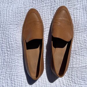 Madewell Women’s Tan Leather Slip-On Loafers Size 9